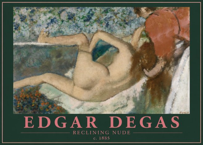 Edgar Degas Reclining Nude No2 - Poster