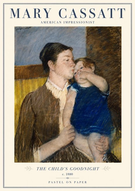 Mary Cassatt The Child's Goodnight No2 - Poster