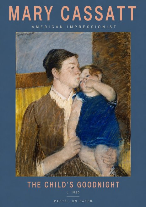 Mary Cassatt The Child's Goodnight No3 - Poster