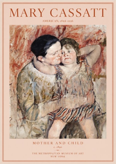 Mary Cassatt Mother and Child II No2 - Poster