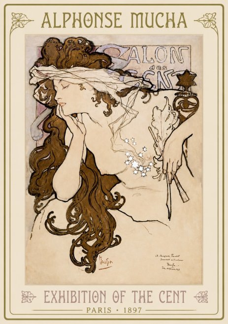 Mucha Salon Des Cent No2 - Poster