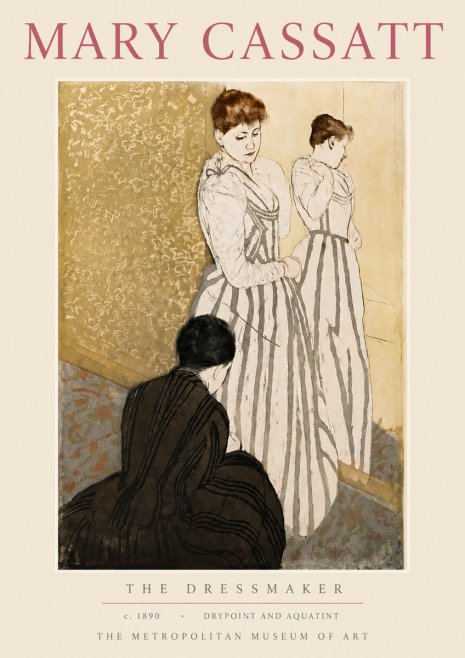 Mary Cassatt The Dressmaker No5 - Poster