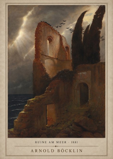 Arnold Böcklin Ruine Am Meer · 1881 No1 - Poster