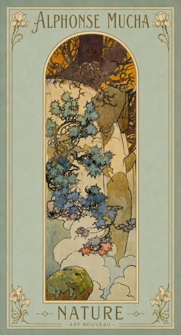 Mucha Nature No4 - Poster