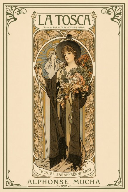 Mucha La Tosca No2 - Poster