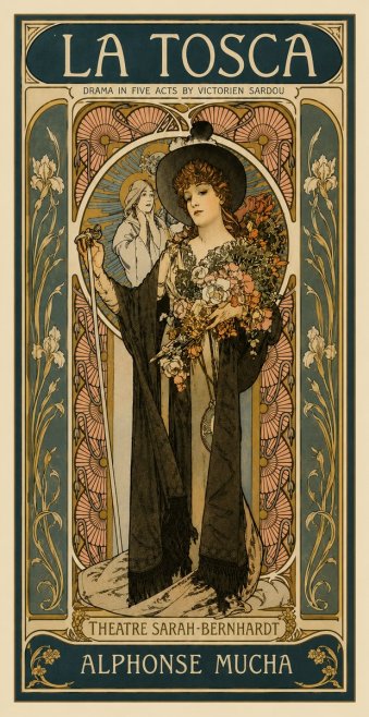 Mucha La Tosca No4 - Poster