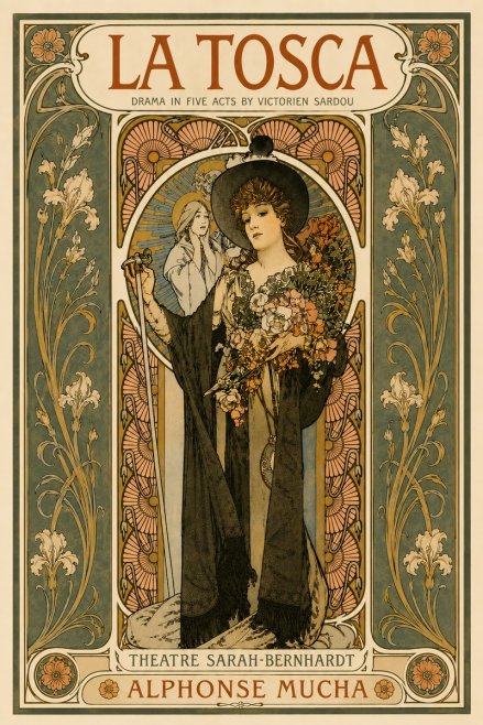 Mucha La Tosca No6 - Poster