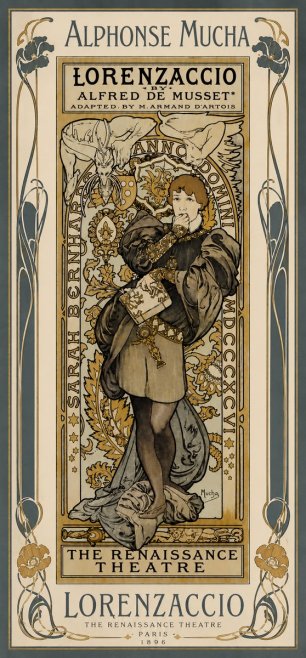 Mucha Lorenzaccio No6 - Poster