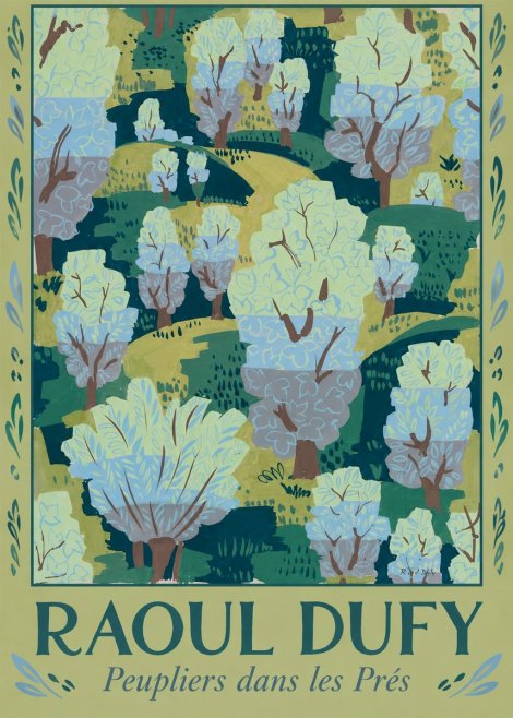 Raoul Dufy Peupliers Dans Les Prés No1 - Poster