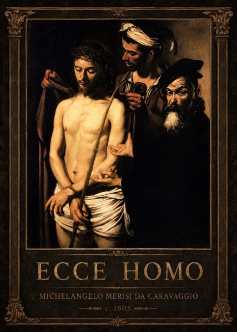 Michelangelo Merisi da Caravaggio Ecce Homo No1 - Poster