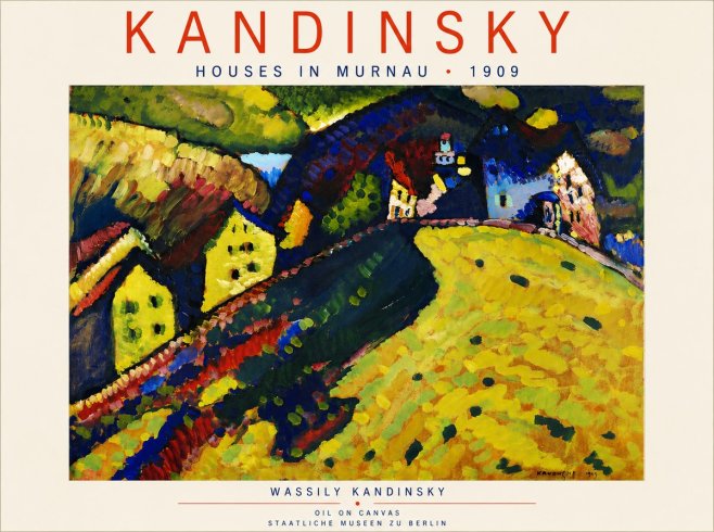 Kandinsky Houses in Murnau No5 - Poster