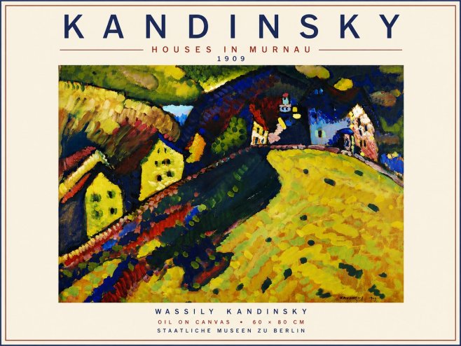 Kandinsky Houses in Murnau No6 - Poster