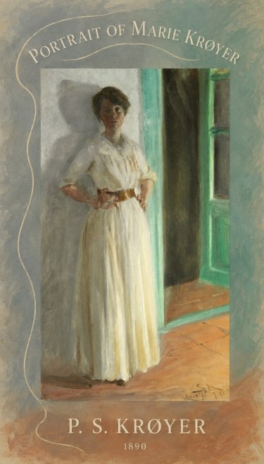 P.S. Krøyer Portrait of Marie Krøyer No5 - Poster