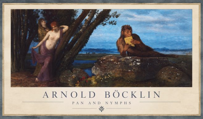 Arnold Böcklin Pan and Nymphs No1 - Poster