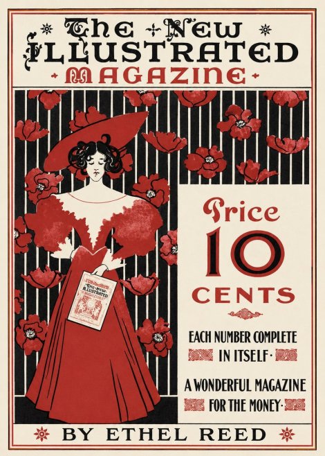 Ethel Reed The New Illustrated Magazine No1 - Poster