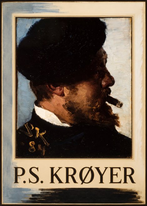 P.S. Krøyer Self-portrait with Cigar I No1 - Poster