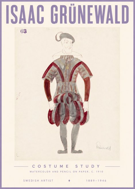 Isaac Grünewald Costume Study II No3 - Poster