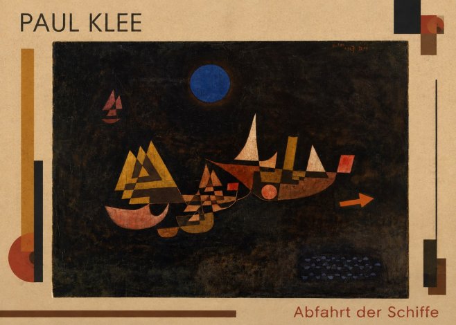 Paul Klee Abfahrt Der Schiffe No1 - Poster