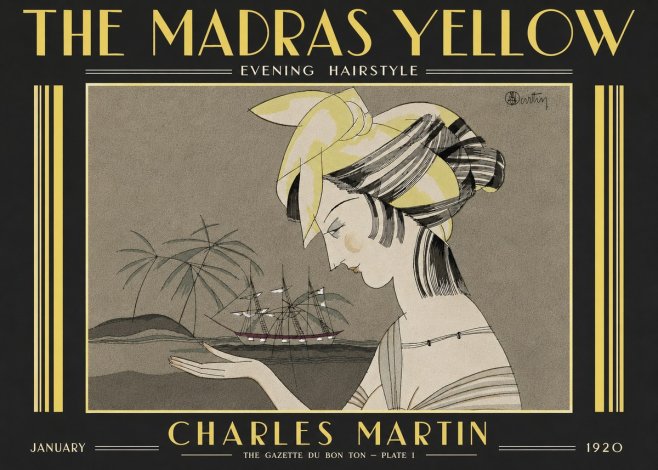 Charles Martin The Madras Yellow - Evening Hairstyle No6 - Poster