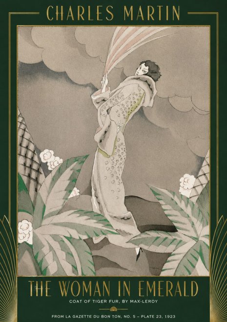 Charles Martin The Woman in Emerald No2 - Poster