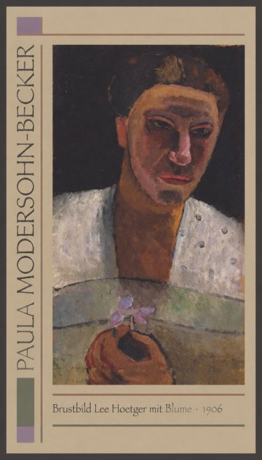 Paula Modersohn-Becker Brustbild Lee Hoetger Mit Blume No1 - Poster