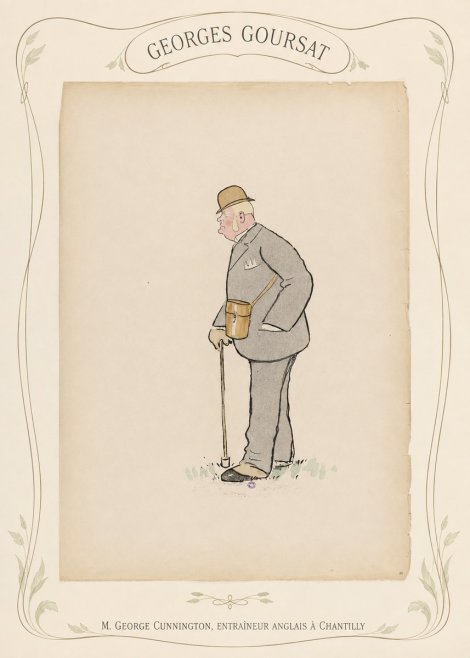 Georges Goursat M. George Cunnington, Entraîneur Anglais À Chantilly No4 - Poster
