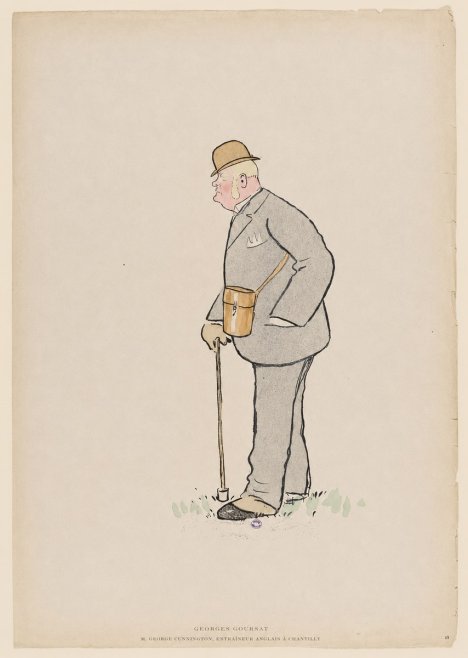 Georges Goursat M. George Cunnington, Entraîneur Anglais À Chantilly No6 - Poster