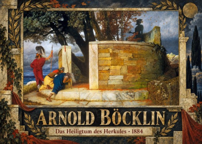 Arnold Böcklin Das Heiligtum Des Herkules I No5 - Poster