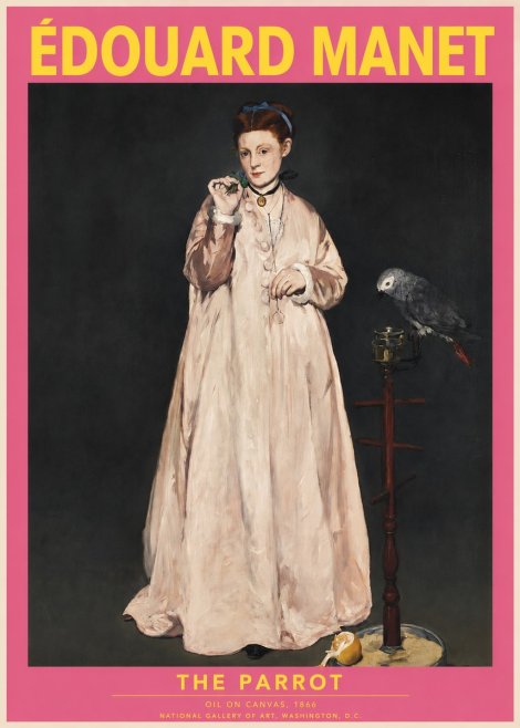 Édouard Manet The Parrot No2 - Poster