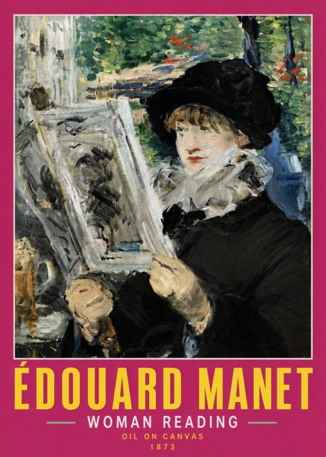 Édouard Manet Woman Reading No5 - Poster