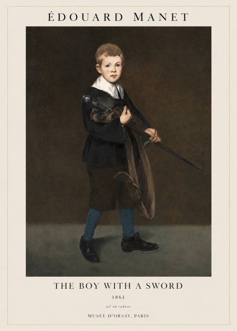 Édouard Manet The Boy with a Sword No1 - Poster