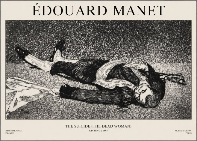 Édouard Manet The Suicide (the Dead Woman) No1 - Poster