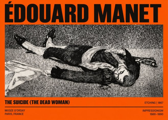 Édouard Manet The Suicide (the Dead Woman) No2 - Poster
