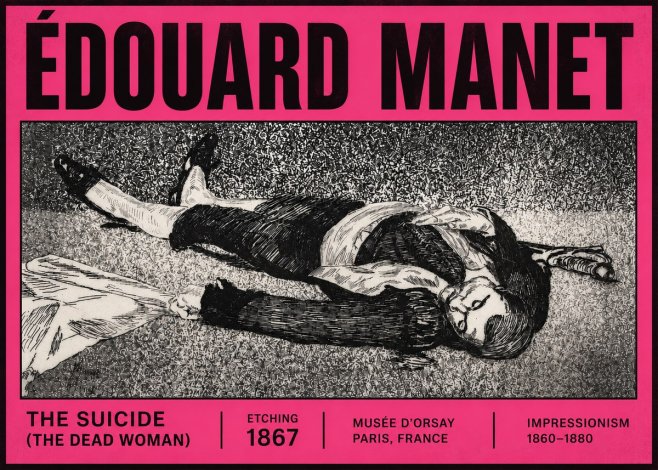 Édouard Manet The Suicide (the Dead Woman) No5 - Poster