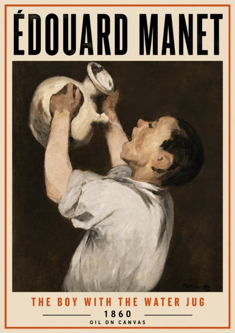 Édouard Manet The Boy with the Water Jug No5 - Poster