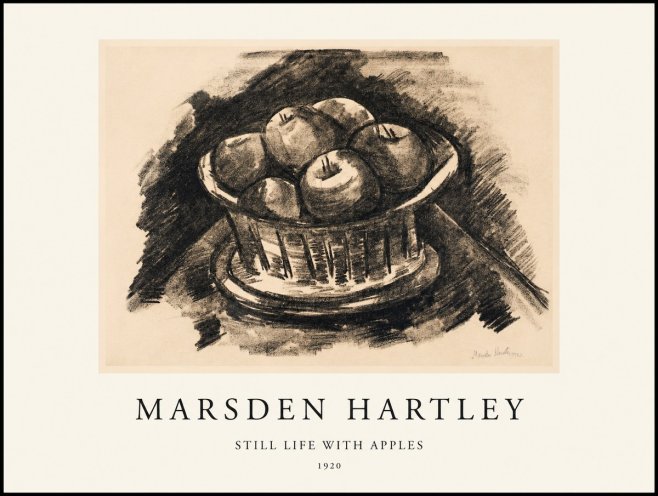 Marsden Hartley Still Life with Apples No1 - Poster