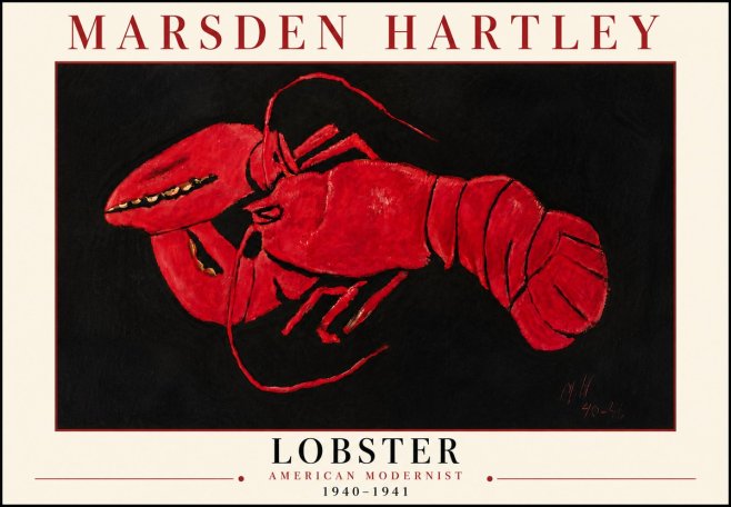 Marsden Hartley Lobster No6 - Poster