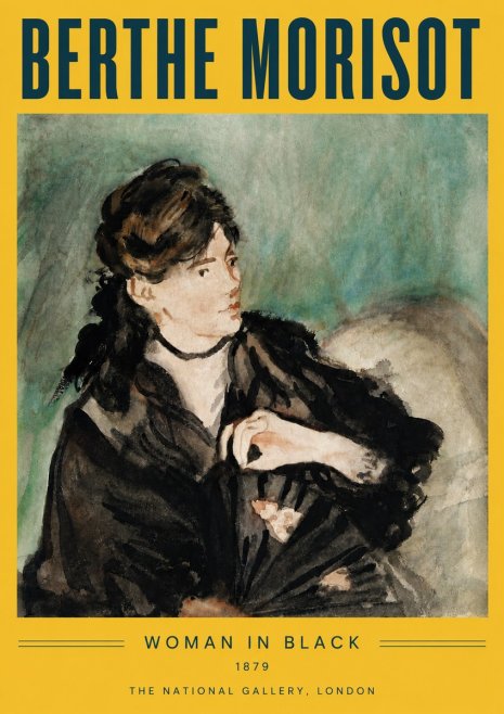 Berthe Morisot Woman in Black No6 - Poster