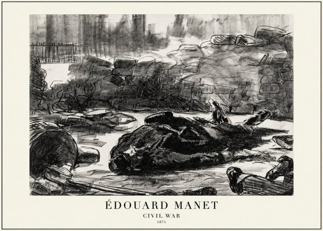 Édouard Manet Civil War No1 - Poster