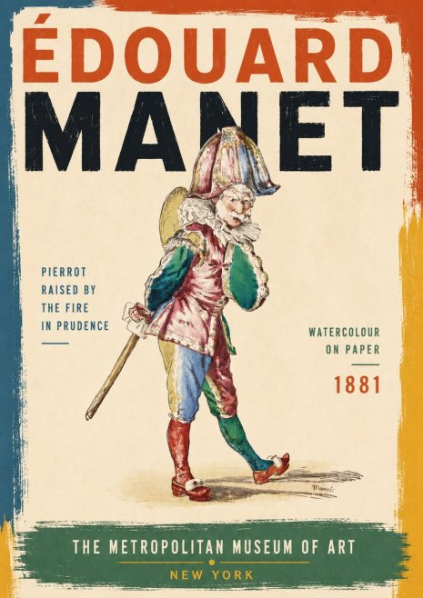 Édouard Manet Pierrot Raised by the Fire in Prudence No6 - Poster