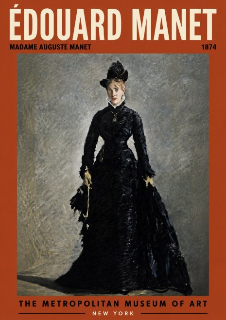 Édouard Manet Madame Auguste Manet No6 - Poster