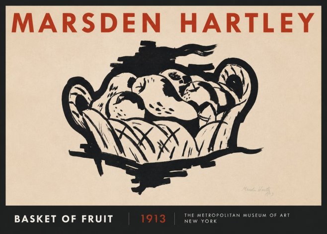 Marsden Hartley Basket of Fruit No2 - Poster