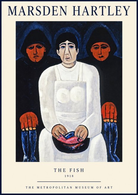 Marsden Hartley The Fish No1 - Poster