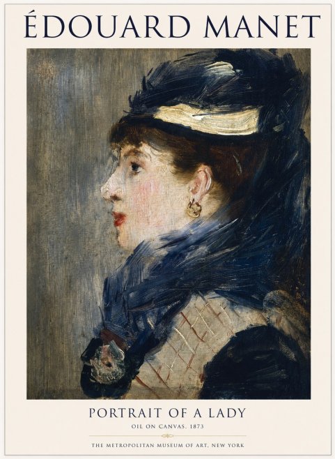 Édouard Manet Portrait of a Lady No1 - Poster