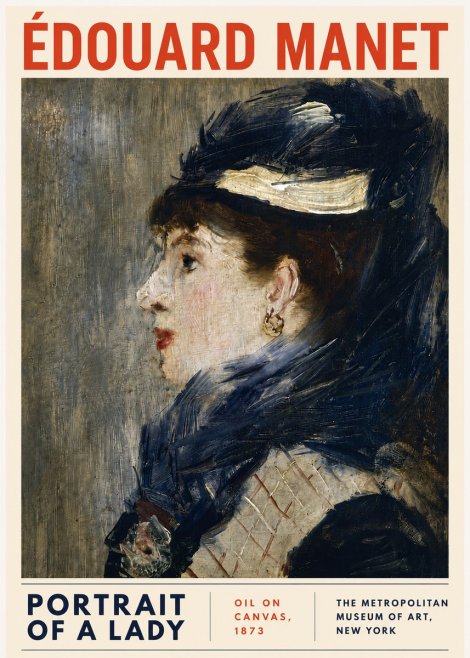 Édouard Manet Portrait of a Lady No5 - Poster