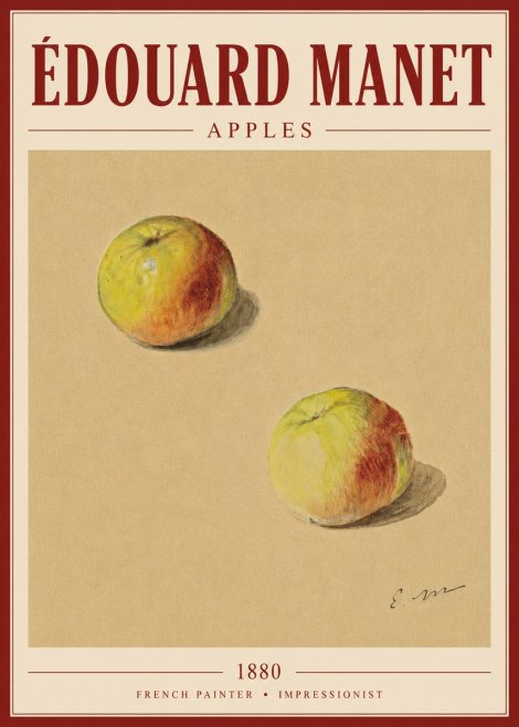 Édouard Manet Apples No6 - Poster