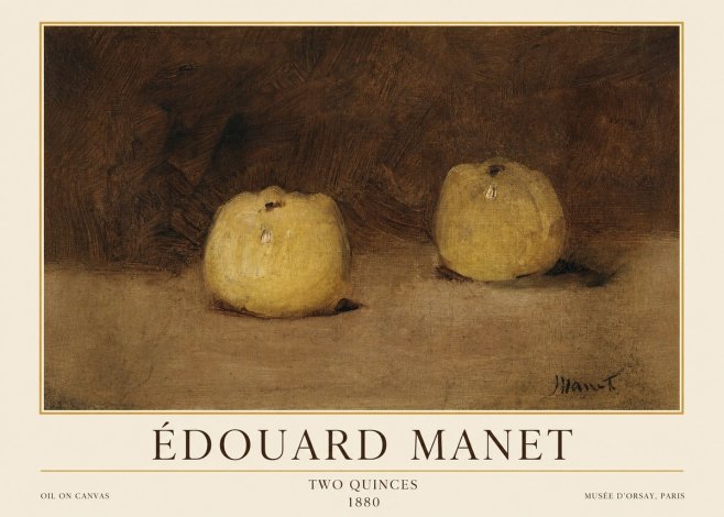 Édouard Manet Two Quinces No1 - Poster