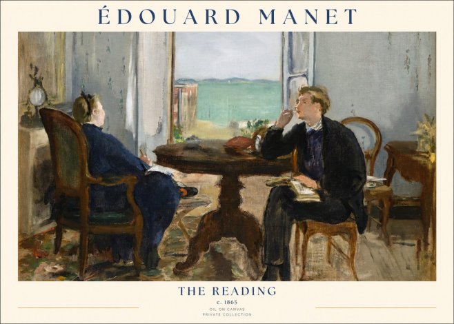Édouard Manet The Reading No1 - Poster