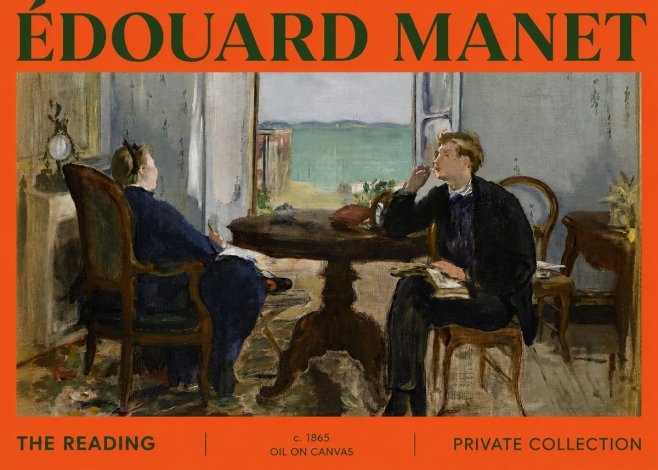 Édouard Manet The Reading No2 - Poster