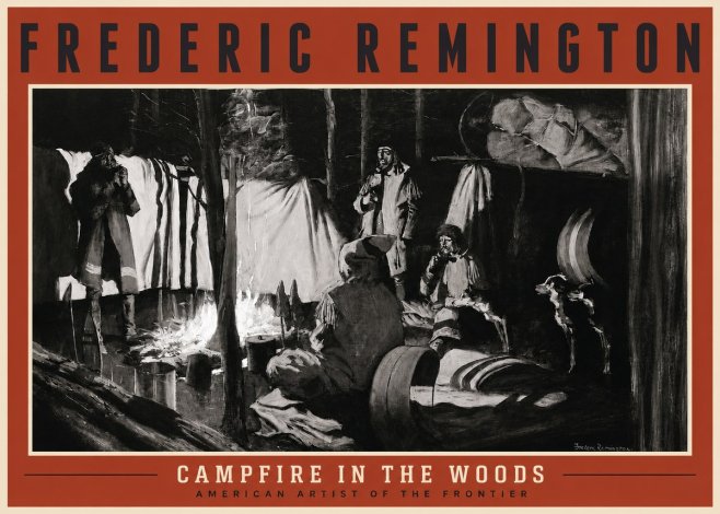 Frederic Remington A Trapper's Camp No2 - Poster